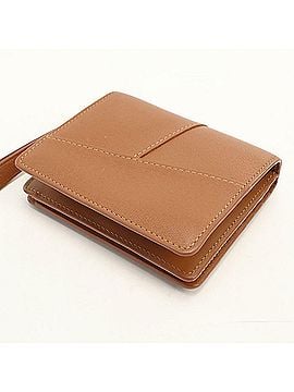 Loewe LOEWE Bi-fold Wallet C510Z41X12 Compact Puzzle Women's Brown (view 2)