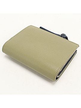 Loewe LOEWE (Loewe) Bi-fold Wallet CEM1NCWX01 Compact Knot Women's Khaki (view 2)