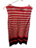 Talbots Stripes Red White Black Sleeveless Top Size M - photo 2