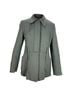 Prada 100% Wool Gray  Prada Herringbone Single-Breasted Peacoat in Grey Wool Size 8 - photo 1