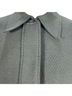 Prada 100% Wool Gray  Prada Herringbone Single-Breasted Peacoat in Grey Wool Size 8 - photo 4