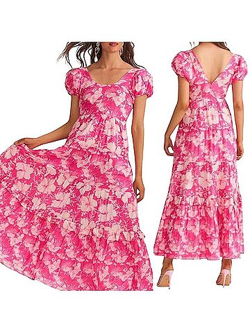 LoveShackFancy Karalie Cocktail Dress (view 2)