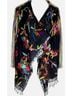 Anu Floral Multi Color Black Wrap Size XL - photo 4
