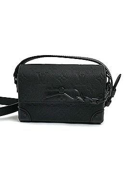 Louis Vuitton LOUIS VUITTON Steamer Wearable Wallet Shoulder Bag, Taurillon Monogram, Black, M81746, IC Chip, Men's (view 1)