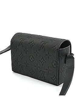 Louis Vuitton LOUIS VUITTON Steamer Wearable Wallet Shoulder Bag, Taurillon Monogram, Black, M81746, IC Chip, Men's (view 2)