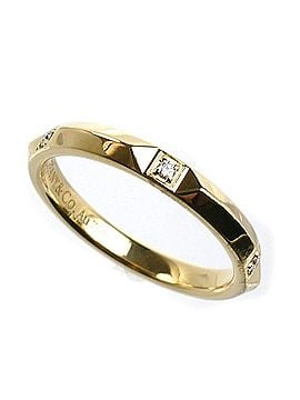 Tiffany & Co. TIFFANY&Co. Tiffany 18K Yellow Gold True Band Ring with Diamonds, 3.4g, Women's (view 1)