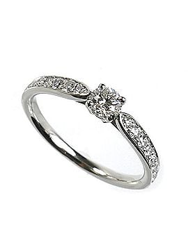 Tiffany & Co. TIFFANY&Co. Tiffany & Co. Pt950 Platinum Harmony Half Circle Ring, 0.23ct Diamond, 3.1g, Women's (view 1)
