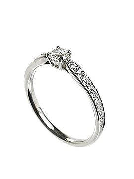 Tiffany & Co. TIFFANY&Co. Tiffany & Co. Pt950 Platinum Harmony Half Circle Ring, 0.23ct Diamond, 3.1g, Women's (view 2)
