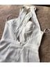 BCBGMAXAZRIA White Jumpsuit Size 5 - photo 5