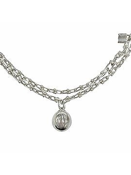 Tiffany & Co. TIFFANY&Co. Tiffany HardWear Small Link Wrap Necklace, SV925 Silver, Made in Italy, Weight: 99.69g, Women's. (view 2)