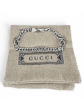 Gucci GUCCI 678660 Interlocking G Chain Bracelet, Current Model, AG925 Silver, 17cm, Made in Italy, Weight 7.6g, Women's, Comes with Dust Bag (view 2)