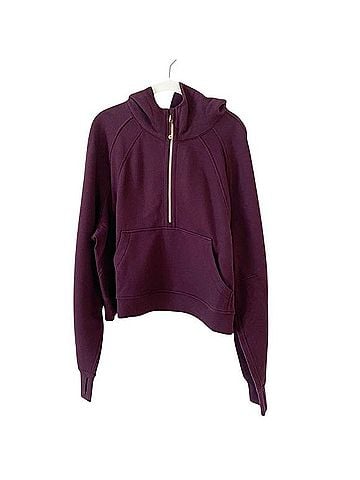Lululemon Athletica Scuba Oversized Half Zip Hoodie Sweatshirt (view 1)