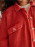 FP One 100% Cotton Solid Red Jacket Size S - photo 4