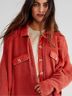 FP One 100% Cotton Solid Red Jacket Size S - photo 11