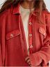 FP One 100% Cotton Solid Red Jacket Size S - photo 10