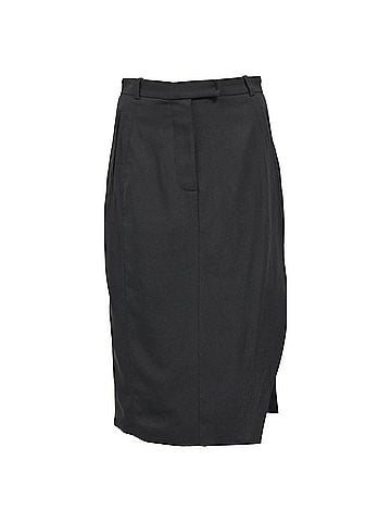 Altuzarra Altuzarra Side Slit Skirt in Black Wool (view 1)