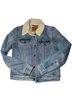 Levi's 100% Cotton Solid Blue Denim Jacket Size XS - photo 1
