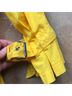 Michael Kors 100% Cotton Solid Yellow Jacket Size M (petite) - photo 9