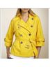 Michael Kors 100% Cotton Solid Yellow Jacket Size M (petite) - photo 4