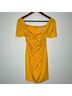Self-Portrait Solid Yellow Cocktail Dress Size 8 - photo 4