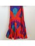 Rhode 100% Cotton Graphic Red Blue Casual Dress Size XS - photo 6