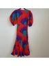 Rhode 100% Cotton Graphic Red Blue Casual Dress Size XS - photo 9