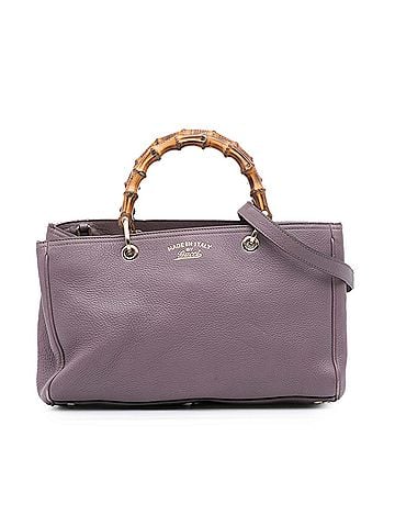 Gucci Medium Calfskin Bamboo Shopper Satchel (view 1)