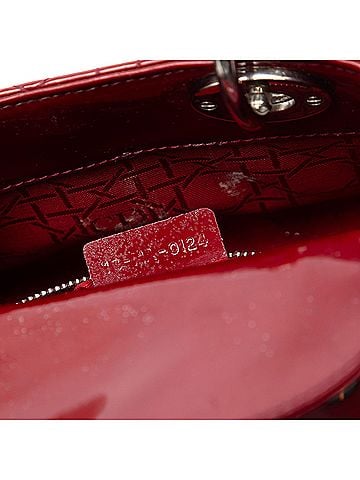 Dior Mini Patent Cannage Lady Dior (view 2)