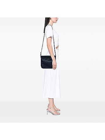 Prada Saffiano Trimmed Tessuto Zip Top Crossbody (view 2)