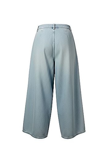 Zara TRF Denim Culottes Jeans (view 2)