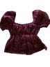 Thirty/Thirty 100% Polyester Burgundy Short Sleeve Blouse Size S - photo 2