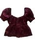 Thirty/Thirty 100% Polyester Burgundy Short Sleeve Blouse Size S - photo 1