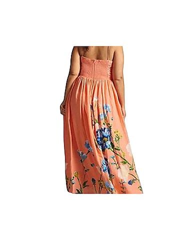 Anthropologie The Lorelei Ruched-Bodice Midi Dress Cocktail Dress (view 2)