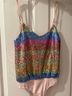 Lovers + Friends 100% Polyester Stripes Pink Blue Green Bodysuit Size S - photo 3