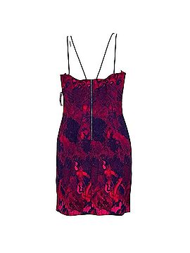 Aidan Mattox spaghetti strap jacquard  Cocktail Dress (view 2)