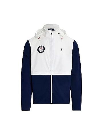 Polo by Ralph Lauren Team USA 2024 Summer Olympics Villagewear Hybrid Full-Zip Terry Hoodie Track Jacket (view 1)