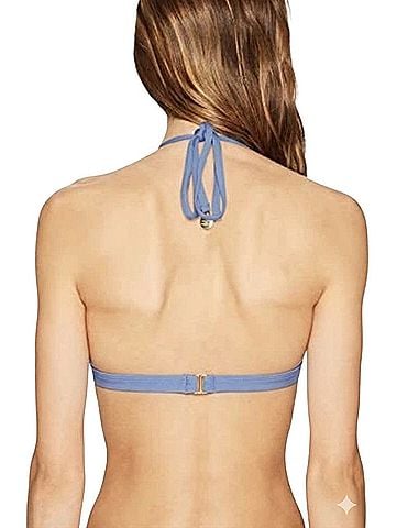 Kate Spade New York Scalloped Triangle Bikini Top Swimsuit Top (view 2)