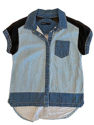 Karen Millen Short Sleeve Button-Down Shirt (view 1)