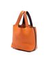 Hermès 100% Leather Orange Bicolor Clemence Picotin 18 One size - photo 3