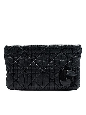 Dior Calfskin Cannage Rose Clutch (view 1)