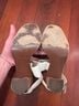 Via Spiga 100% Leather White Tan Sandals Size 5 1/2 - photo 5