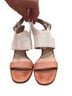 Via Spiga 100% Leather White Tan Sandals Size 5 1/2 - photo 2