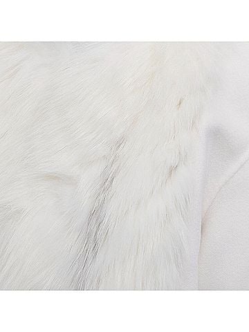 Fendi Fendi fox fur double faced cashmere long coat (view 2)