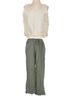 Parachute 100% Linen Solid Green Gray Ivory Linen Pants Size M (petite) - photo 6