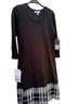 Nine West Checkered-gingham Black Wool Dress Size M - photo 1