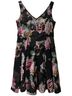 City Chic Floral Black Cocktail Dress Size 16 - photo 1