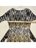 Ellen Tracy 95% Polyester 5% Spandex 100% Polyester Chevron-herringbone Black White Yellow Casual Dress Size 8 - photo 5