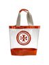 Tory Burch 100% Plastic Multi Color Orange White Leather Tote One size - photo 2
