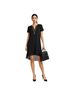 MICHAEL Michael Kors 100% Viscose 100% Polyester Black Gold Casual Dress Size S - photo 1