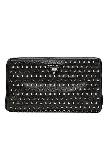 Prada Studded Leather Clasp Clutch (view 1)